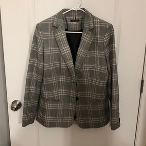 Tommy Hilfiger gray plaid blazer